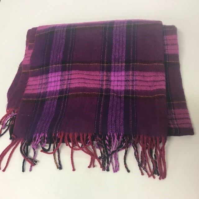 BLANKET, Picnic Blanket - Purple Tartan